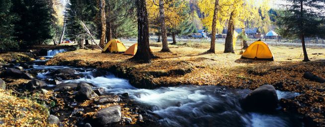 River Camping on the riverfront